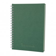 301310 ELMADAĞ YEŞİL SPİRALLİ GÜNLÜK TARİHLİ AJANDA (17X24 CM)