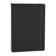 301901 ANITTEPE SİYAH GİZLİ SPİRALLİ TARİHLİ AJANDA 17X24 CM