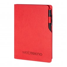 303004 BAHÇELİEVLER KIRMIZI TARİHSİZ DEFTER (14,5X21 CM)