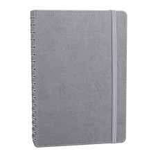 303122 SÖĞÜTÖZÜ GRİ SPİRALLİ TARİHSİZ DEFTER (17X24 CM)