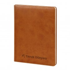 311425 YAKACIK TABA TARİHLİ GÜNLÜK CİLTLİ AJANDA (20X28 CM)