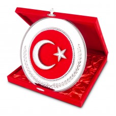 485604 HİLAL YUVARLAK BAYRAK PLAKET