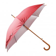 489704 MANGOSTAN KIRMIZI AHŞAP SAPLI ŞEMSİYE