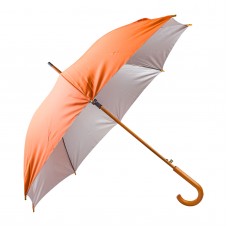 489716 MANGOSTAN TURUNCU AHŞAP SAPLI ŞEMSİYE