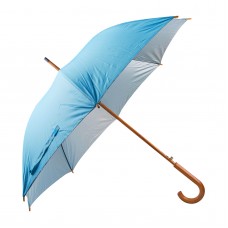 489723 MANGOSTAN TURKUAZ AHŞAP SAPLI ŞEMSİYE