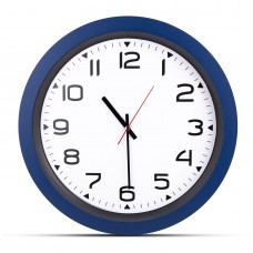 502305 HERA LACİVERT PLASTİK KASA DUVAR SAATİ (350MM)