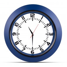 5033305 UMAY LACİVERT PLASTİK KASA DUVAR SAATİ (350 MM)