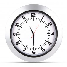 5033320 UMAY GÜMÜŞ PLASTİK KASA DUVAR SAATİ (350 MM)