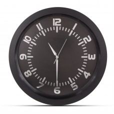 504301 POSEIDON SİYAH PLASTİK KASA DUVAR SAATİ 350MM