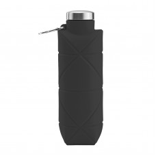 794001 AYDENİZ SİYAH 700 ML KATLANABİLİR SİLİKON MATARA