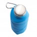 794005 AYDENİZ LACİVERT 700 ML KATLANABİLİR SİLİKON MATARA