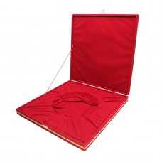 879504 DENİM KIRMIZI KADİFE TABAK KUTUSU (30X30)